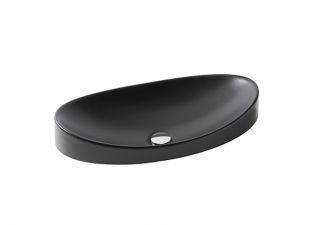 Раковина Gid bm7116 72201 встраиваемая сверху черная матовая 56x36x17